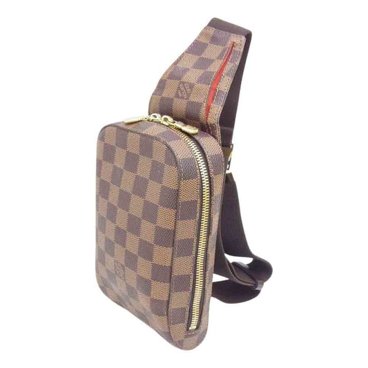 LOUIS VUITTON ルイ・ヴィトン N51994 02年製 ダミエ ジェロニモス エベヌ ボディバッグ ブラウン系【中古】