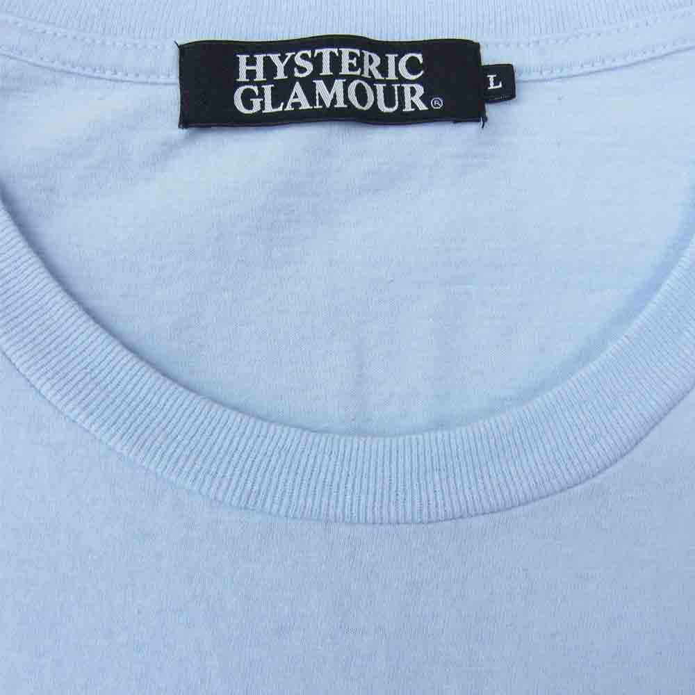 HYSTERIC GLAMOUR ヒステリックグラマー 0241CT19 PARADAICE CLUB 半袖 Tシャツ ブルー系 L【中古】