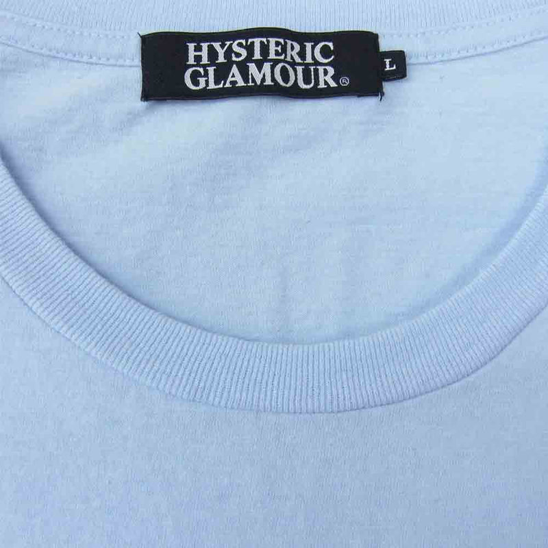 HYSTERIC GLAMOUR ヒステリックグラマー 0241CT19 PARADAICE CLUB 半袖 Tシャツ ブルー系 L【中古】