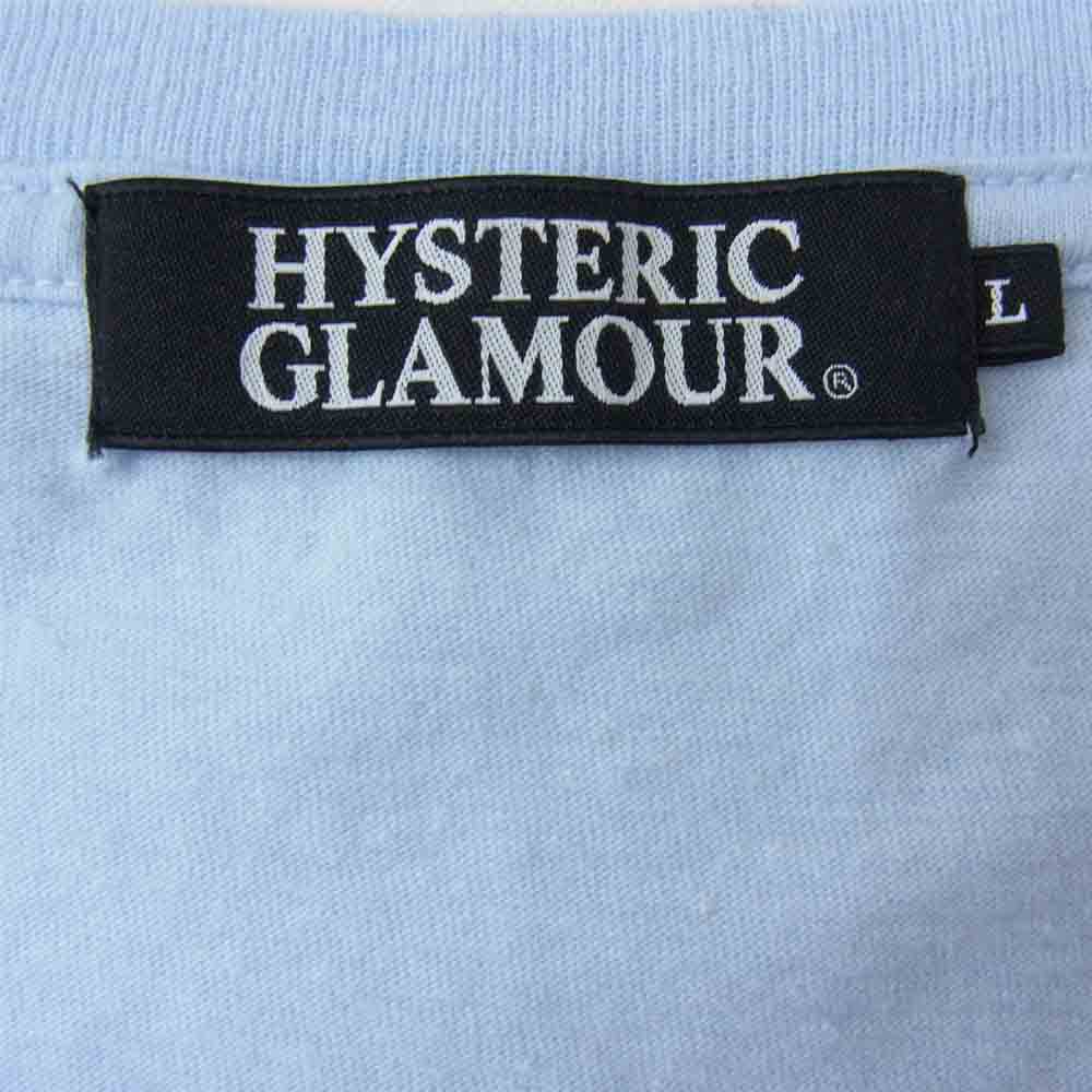 HYSTERIC GLAMOUR ヒステリックグラマー 0241CT19 PARADAICE CLUB 半袖 Tシャツ ブルー系 L【中古】