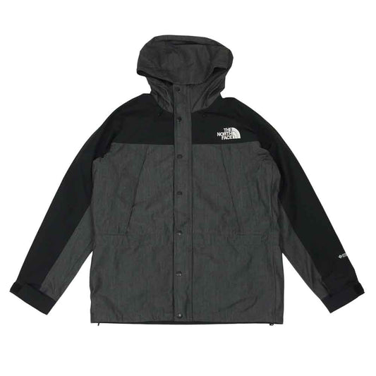 THE NORTH FACE ノースフェイス NP12032 mountain light denim jacket GORE-TEX マウンテン ライト デニム ジャケット ゴアテックス ブラック系 L【中古】