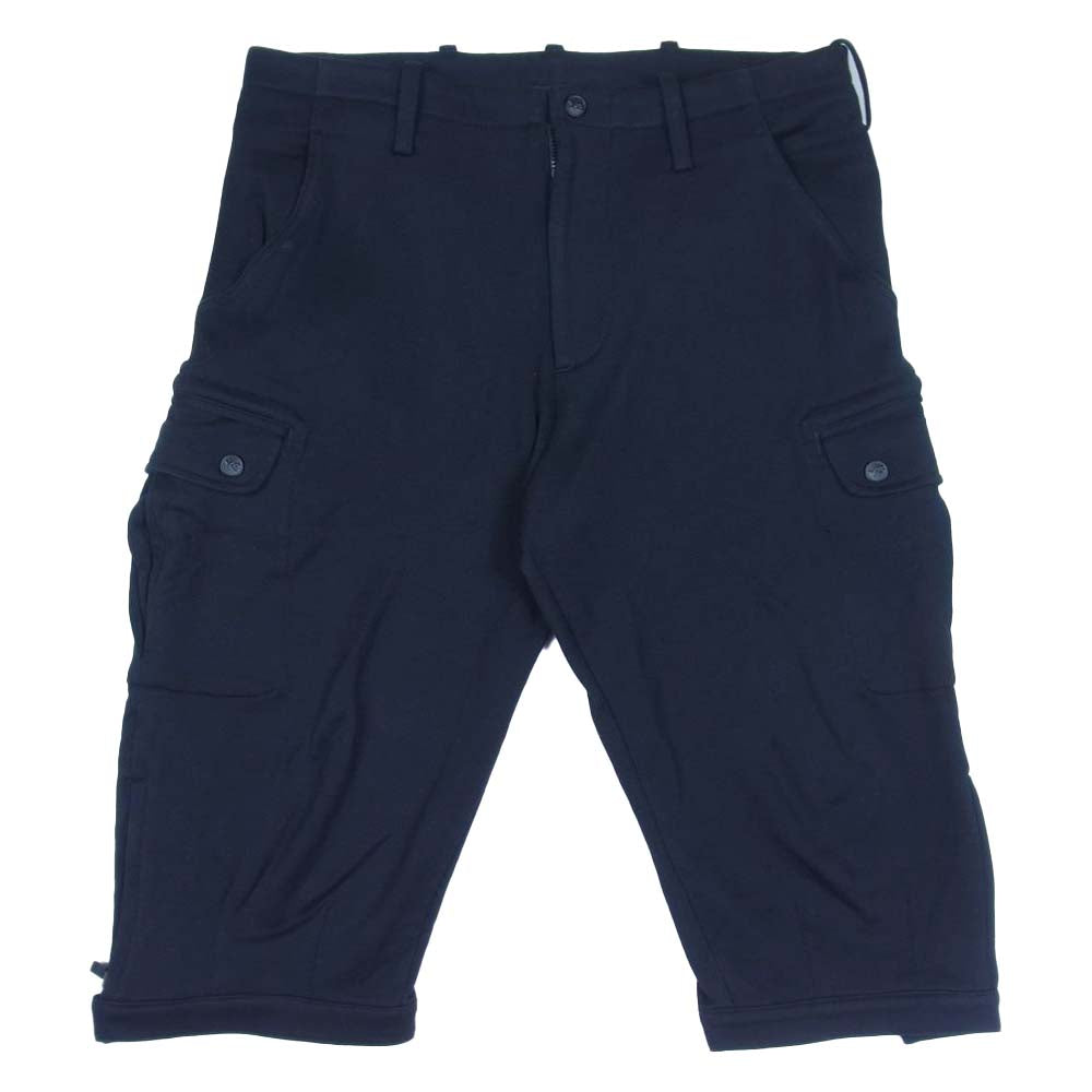 Yohji Yamamoto ヨウジヤマモト Y-3 ワイスリー CARGO HALF PANTS カーゴ ハーフ パンツ ブラック系 XS【中古】