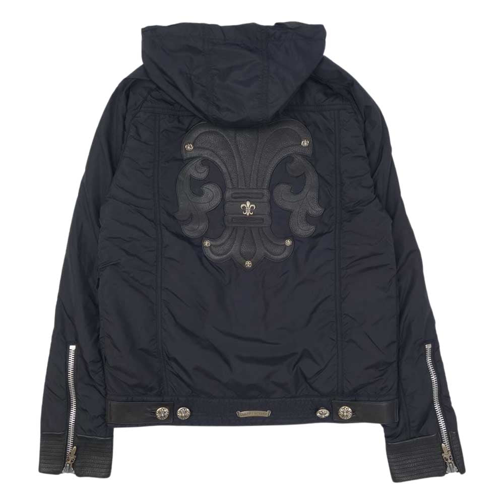 CHROME HEARTS クロムハーツ（原本無） 国内正規品 DEGENERATE バックBSフレア レザー切替 ナイロン ブルゾン M(JVP) ブラック系 M【中古】