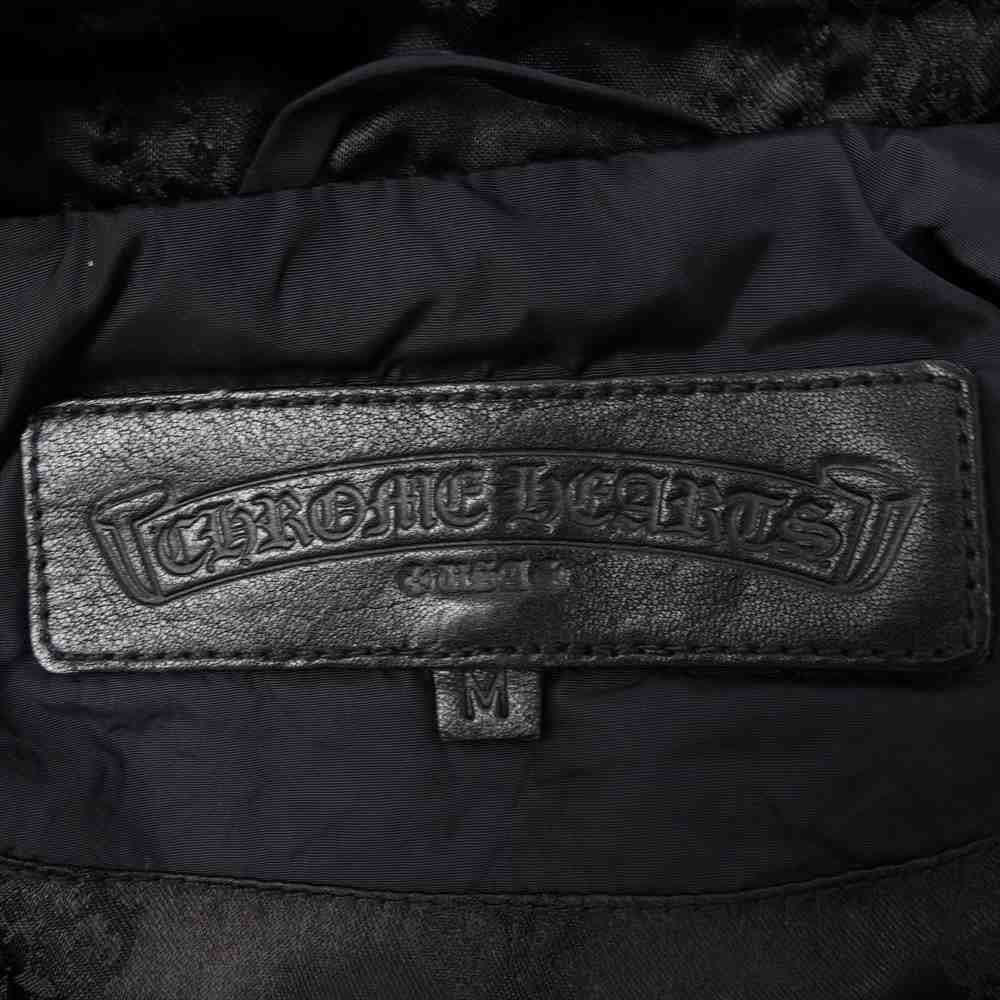 CHROME HEARTS クロムハーツ（原本無） 国内正規品 DEGENERATE バックBSフレア レザー切替 ナイロン ブルゾン M(JVP) ブラック系 M【中古】
