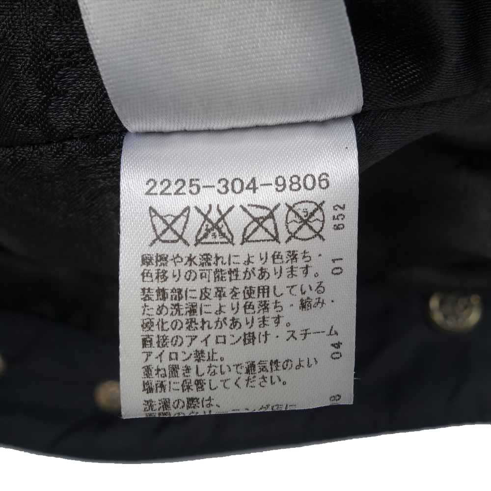 CHROME HEARTS クロムハーツ（原本無） 国内正規品 DEGENERATE バックBSフレア レザー切替 ナイロン ブルゾン M(JVP) ブラック系 M【中古】
