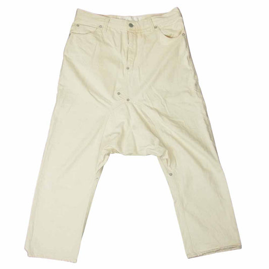 COMME des GARCONS コムデギャルソン EO-P003 GANRYU ガンリュウ コットン サルエル パンツ 生成 オフホワイト系 S【中古】