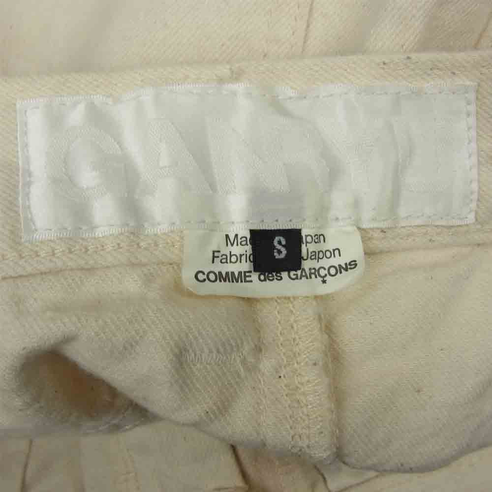COMME des GARCONS コムデギャルソン EO-P003 GANRYU ガンリュウ コットン サルエル パンツ 生成 オフホワイト系 S【中古】