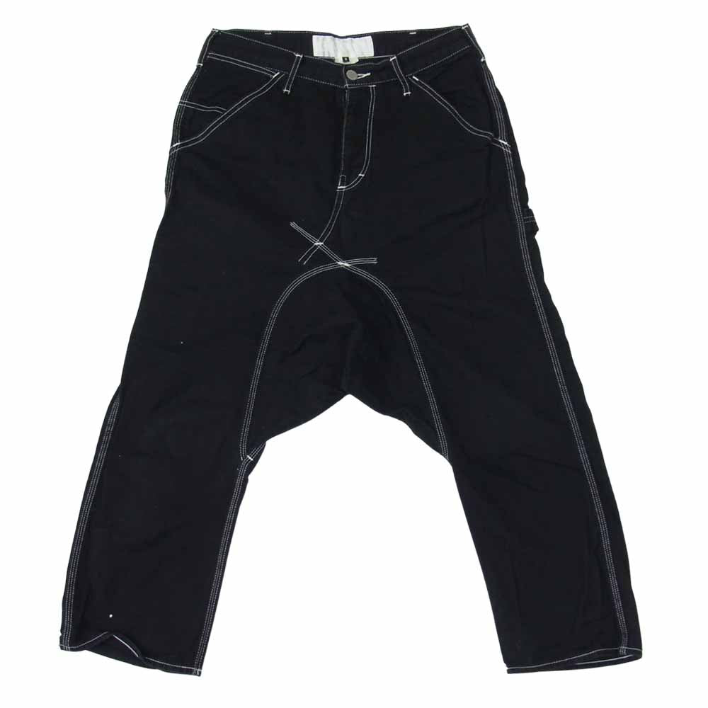 COMME des GARCONS コムデギャルソン EP-P002 GANRYU ガンリュウ コットン サルエル パンツ ブラック ブラック系 S【中古】