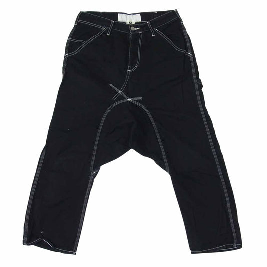 COMME des GARCONS コムデギャルソン EP-P002 GANRYU ガンリュウ コットン サルエル パンツ ブラック ブラック系 S【中古】