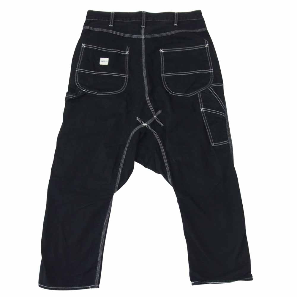 COMME des GARCONS コムデギャルソン EP-P002 GANRYU ガンリュウ コットン サルエル パンツ ブラック ブラック系 S【中古】