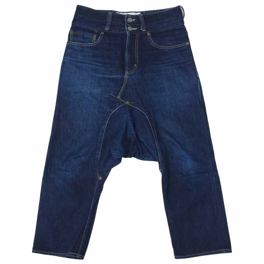 COMME des GARCONS コムデギャルソン EM-P020 GANRYU EM-P020 ガンリュウ ボタンフライ サルエル デニム パンツ インディゴブルー系 S【中古】