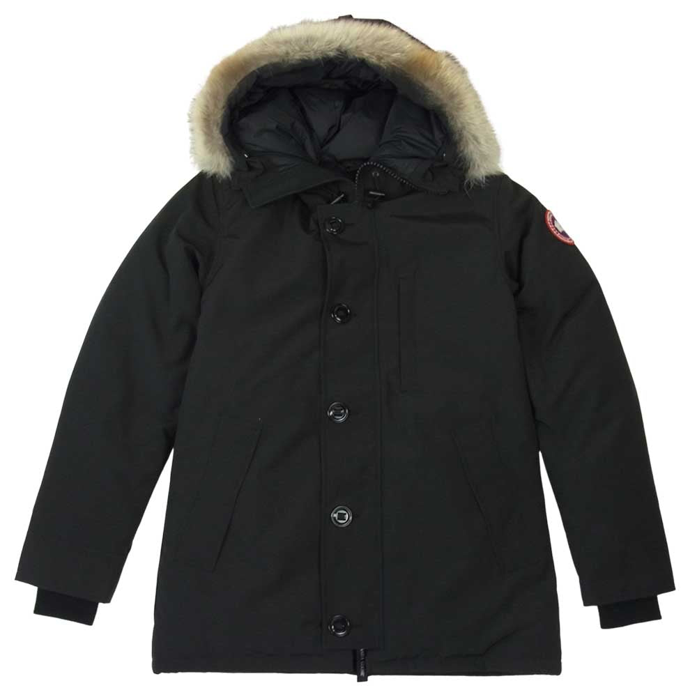 CANADA GOOSE カナダグース 3426MA 国内正規品 Chateau Parka FUSION FIT シャトーパーカー コヨーテファー付き フーテッド ダウン ジャケット コート ブラック系 M【新古品】【未使用】【中古】