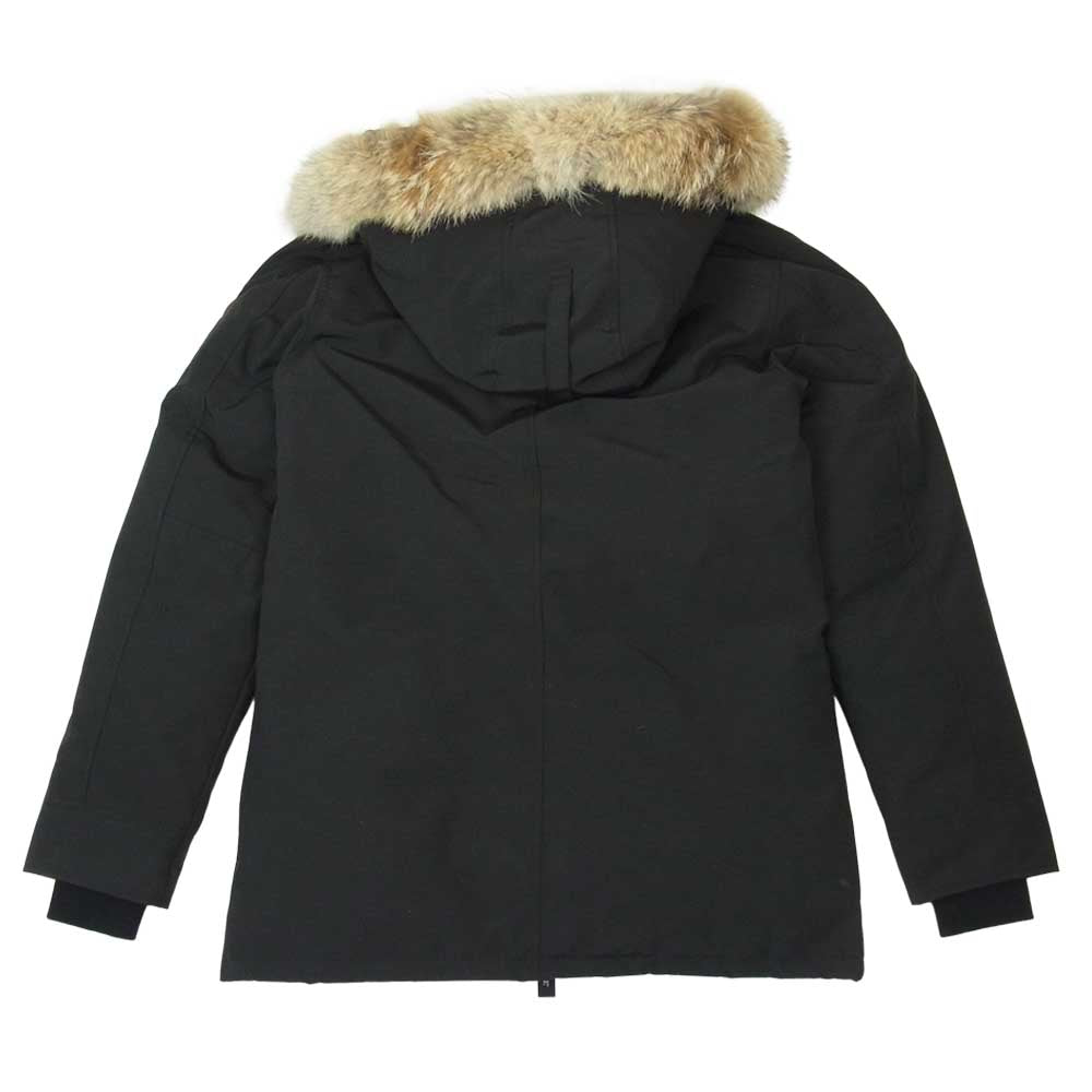 CANADA GOOSE カナダグース 3426MA 国内正規品 Chateau Parka FUSION FIT シャトーパーカー コヨーテファー付き フーテッド ダウン ジャケット コート ブラック系 M【新古品】【未使用】【中古】