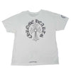 CHROME HEARTS クロムハーツ（原本無） 国内正規品 CHクロス ネック ロゴ プリント 半袖 Tシャツ ホワイト系 XL【中古】
