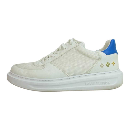 LOUIS VUITTON ルイ・ヴィトン FA0109 ビバリーヒルズ ライン キャンバス レザー ローカット スニーカー ホワイト ホワイト系 8 1/2【中古】