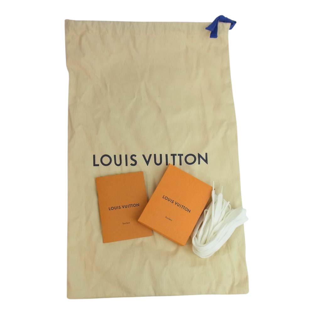 LOUIS VUITTON ルイ・ヴィトン FA0109 ビバリーヒルズ ライン キャンバス レザー ローカット スニーカー ホワイト ホワイト系 8 1/2【中古】