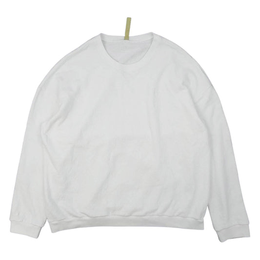 CHROME HEARTS クロムハーツ（原本無） 国内正規品 CHプラス ジャガード クルーネック スウェット ホワイト系 XL【中古】