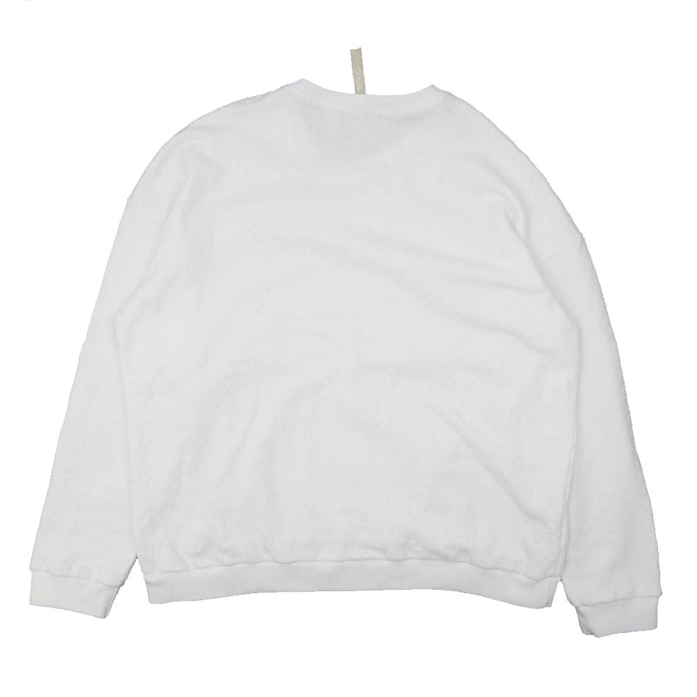 CHROME HEARTS クロムハーツ（原本無） 国内正規品 CHプラス ジャガード クルーネック スウェット ホワイト系 XL【中古】