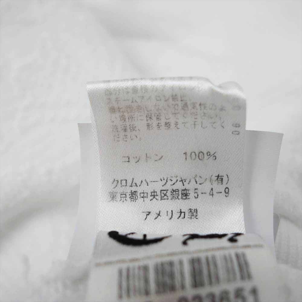 CHROME HEARTS クロムハーツ（原本無） 国内正規品 CHプラス ジャガード クルーネック スウェット ホワイト系 XL【中古】
