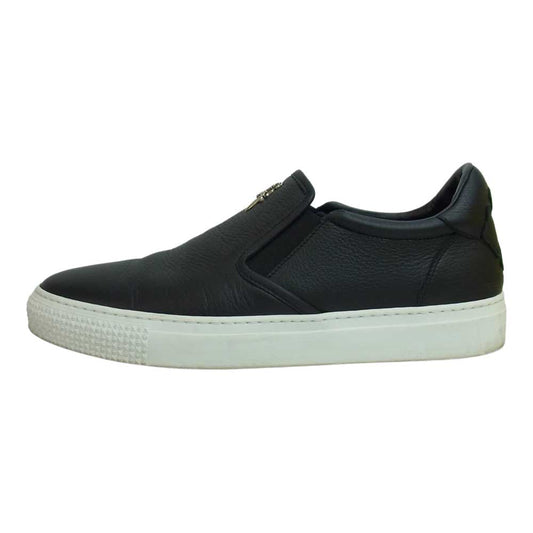 CHROME HEARTS クロムハーツ（原本無） SLIP ON  CH PLS PTCH CHプラス レザーパッチ ダガー スリッポン ブラック系 43【中古】