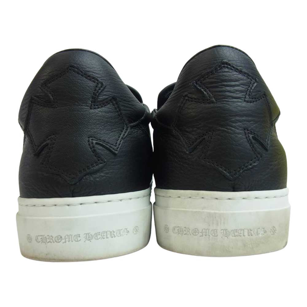 CHROME HEARTS クロムハーツ（原本無） SLIP ON  CH PLS PTCH CHプラス レザーパッチ ダガー スリッポン ブラック系 43【中古】