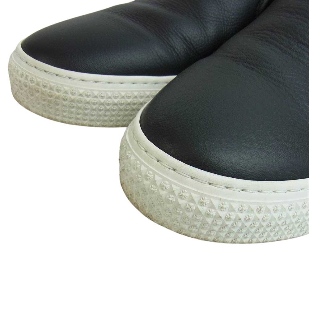 CHROME HEARTS クロムハーツ（原本無） SLIP ON  CH PLS PTCH CHプラス レザーパッチ ダガー スリッポン ブラック系 43【中古】