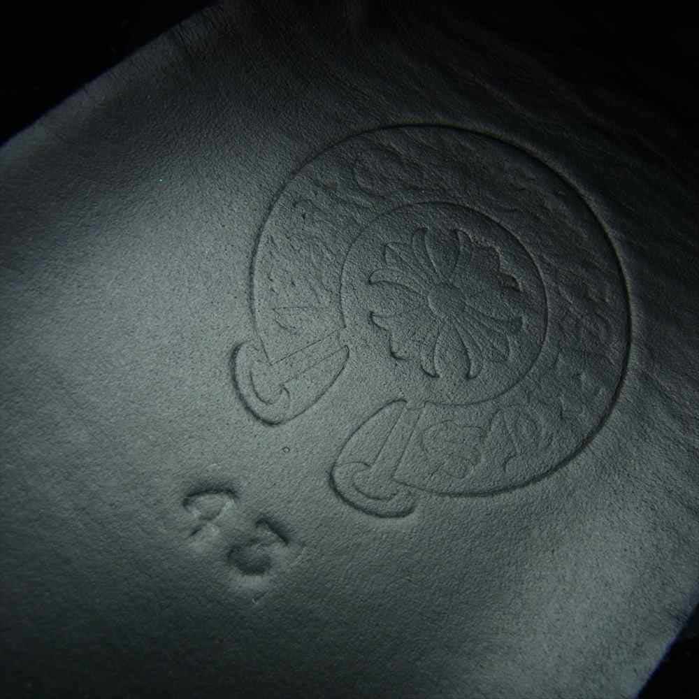 CHROME HEARTS クロムハーツ（原本無） SLIP ON  CH PLS PTCH CHプラス レザーパッチ ダガー スリッポン ブラック系 43【中古】