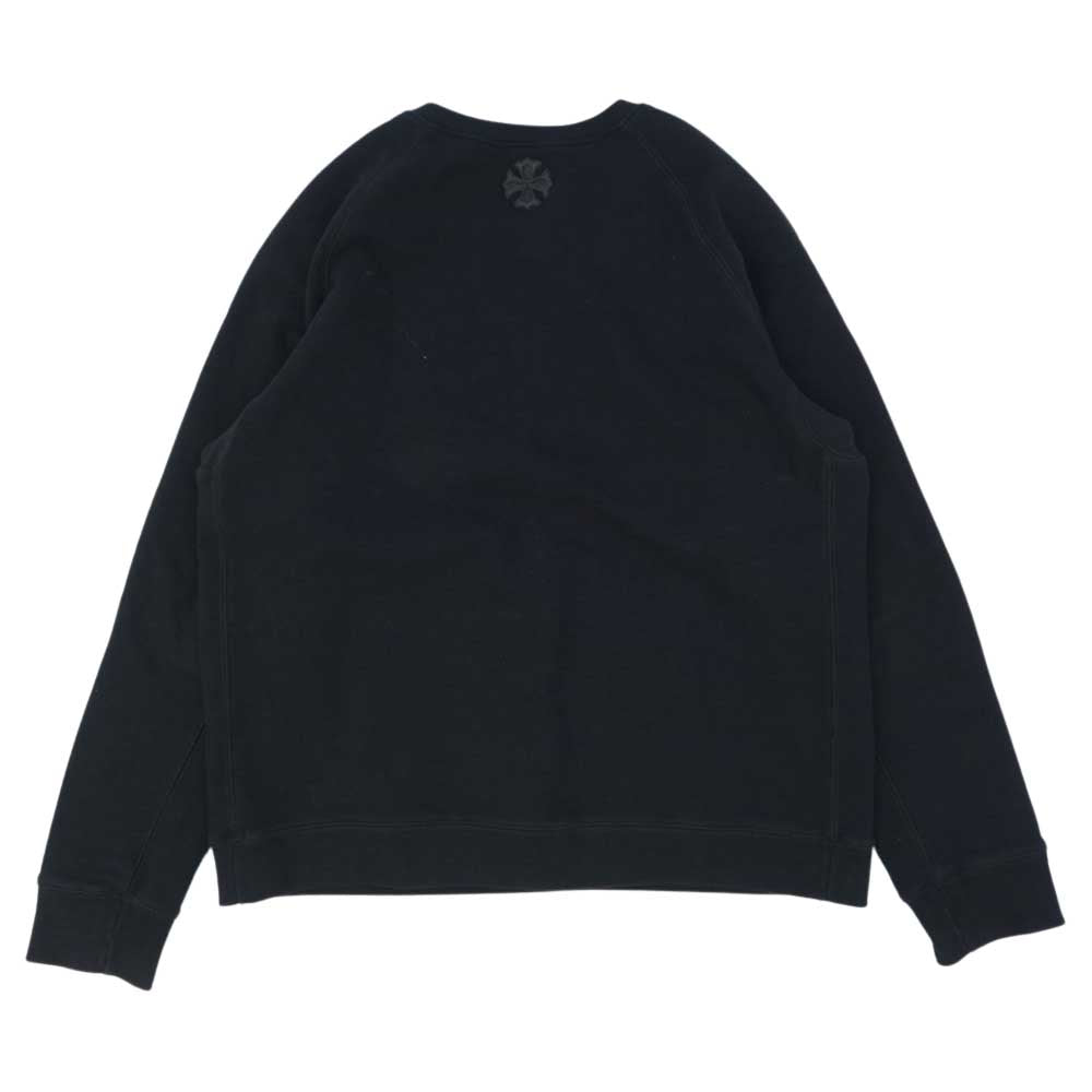 CHROME HEARTS クロムハーツ（原本無） 国内正規品 CHプラス レザー パッチ スウェット ブラック系 XL【中古】
