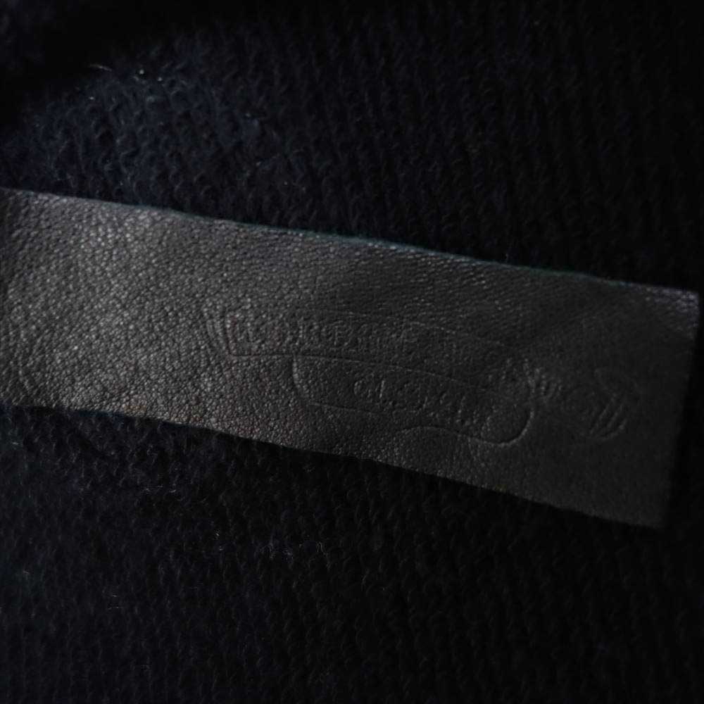 CHROME HEARTS クロムハーツ（原本無） 国内正規品 CHプラス レザー パッチ スウェット ブラック系 XL【中古】