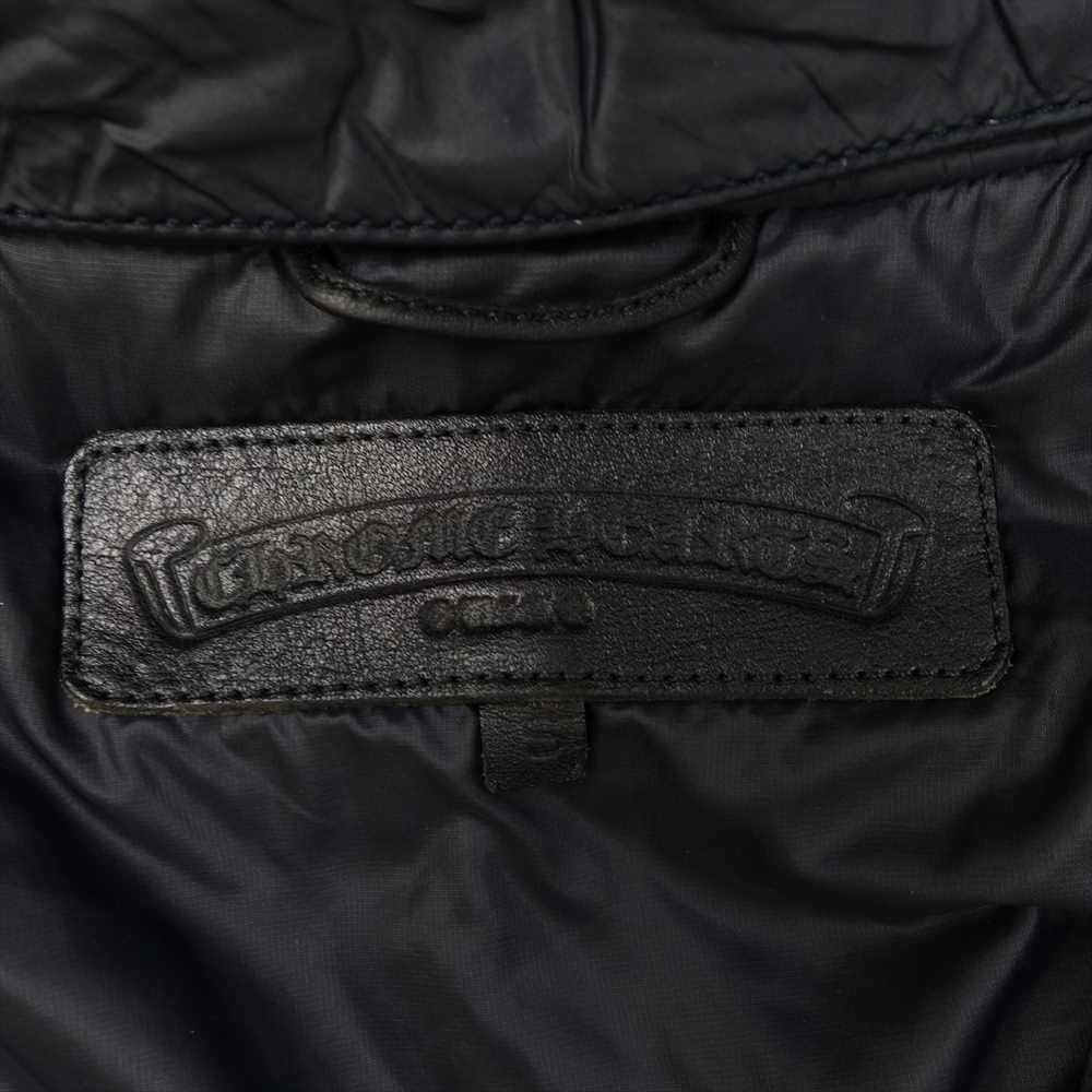 CHROME HEARTS クロムハーツ（原本無） 国内正規品 クロスボールボタン ダガージップ ナイロン ダウン ベスト ブラック系 S【中古】