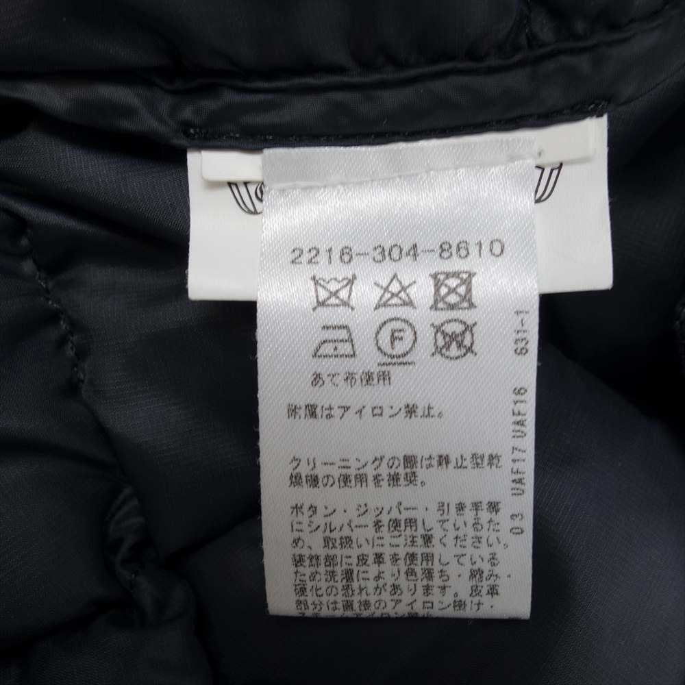 CHROME HEARTS クロムハーツ（原本無） 国内正規品 クロスボールボタン ダガージップ ナイロン ダウン ベスト ブラック系 S【中古】