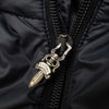CHROME HEARTS クロムハーツ（原本無） 国内正規品 クロスボールボタン ダガージップ ナイロン ダウン ベスト ブラック系 S【中古】