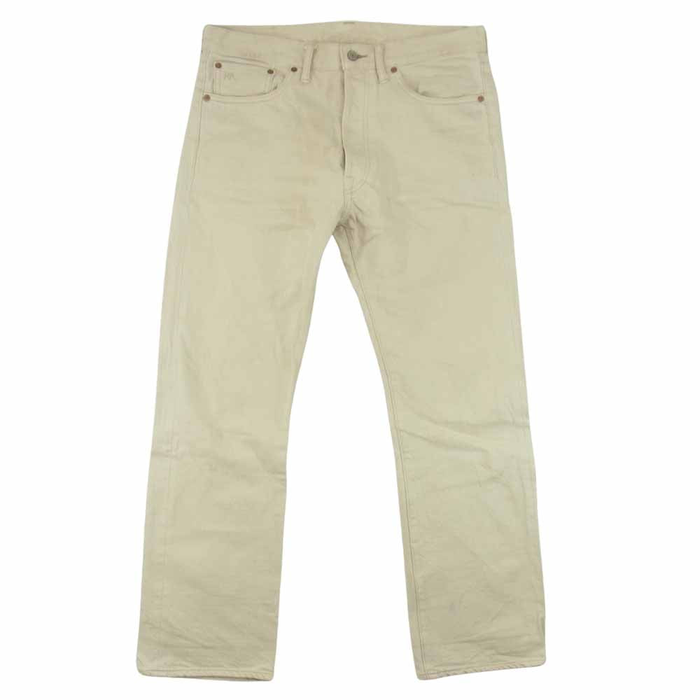 RRL ダブルアールエル shuttle woven selvedge denim オフホワイト デニム ベージュ系 32【中古】