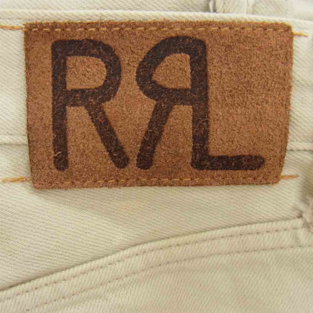 RRL ダブルアールエル shuttle woven selvedge denim オフホワイト デニム ベージュ系 32【中古】