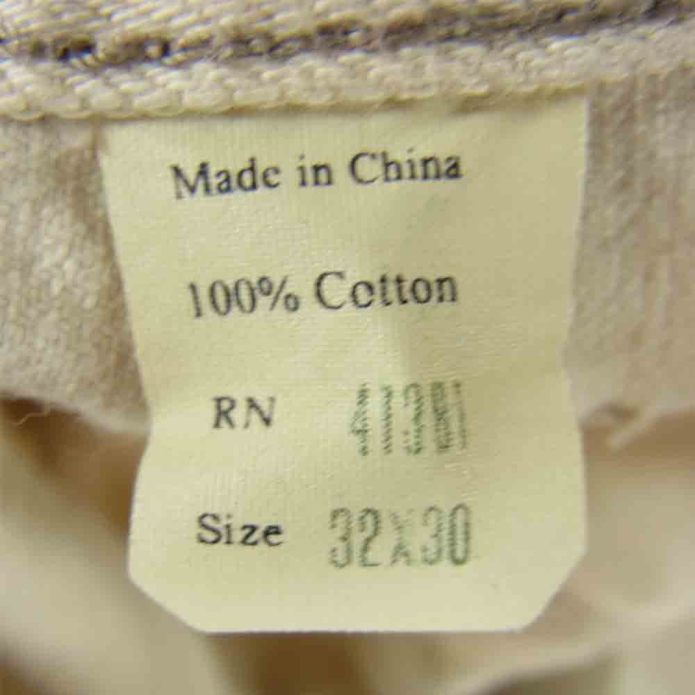 RRL ダブルアールエル shuttle woven selvedge denim オフホワイト デニム ベージュ系 32【中古】