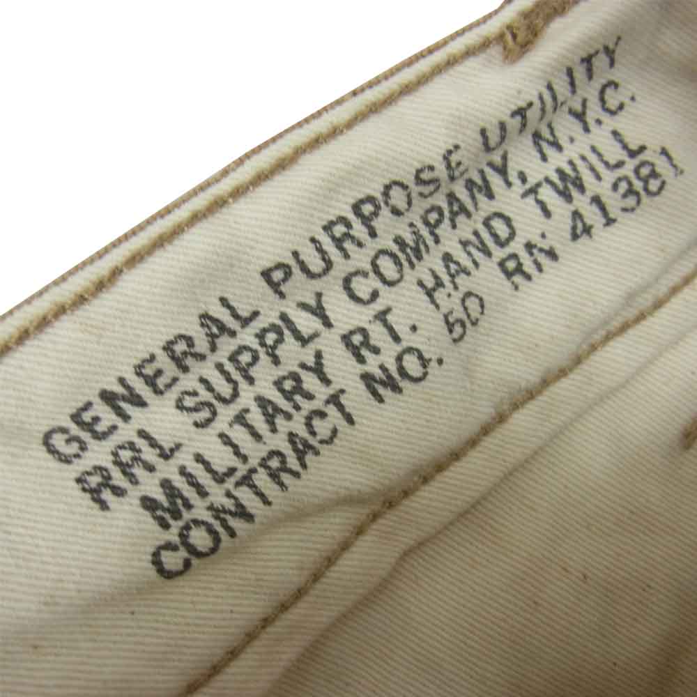 RRL ダブルアールエル Regulation Chino Pant レギュレーション チノ グルカ トラウザーズ ダメージ加工 31【中古】