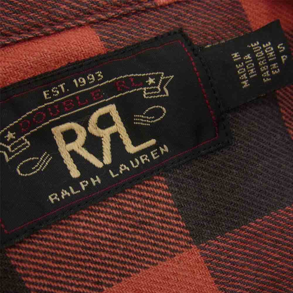RRL ダブルアールエル 国内正規品 ブロック チェック ネルシャツ マチ