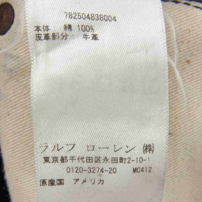 RRL ダブルアールエル 国内正規品 USA製 japan woven selvedge denim ブラック デニム ブラック系 32【中古】
