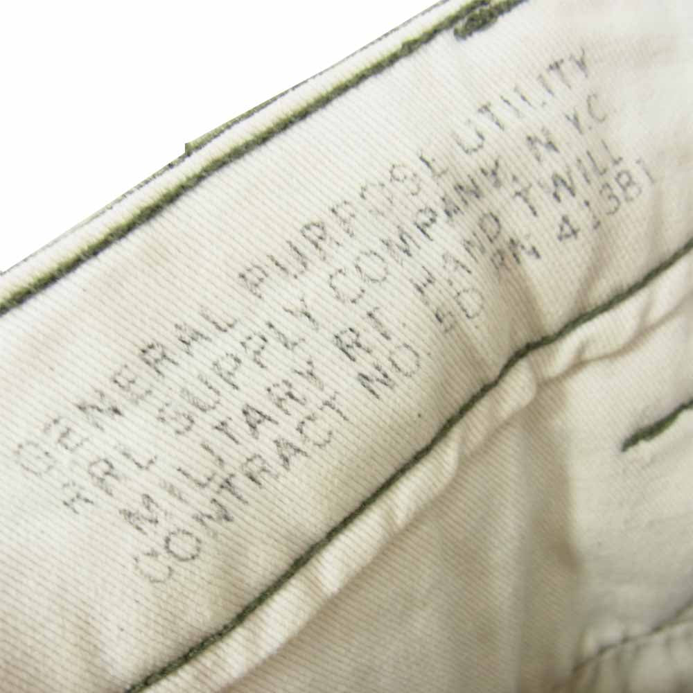 RRL ダブルアールエル US STANDARD CHINO 13 Stars ヴィンテージ加工 スタンダード チノ ミリタリー トラウザーズ パンツ カーキ系 30【中古】