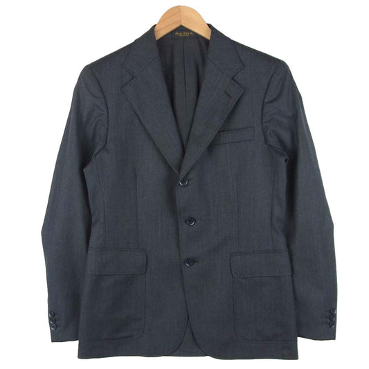 RRL ダブルアールエル イタリア製 3B ウール 総裏 テーラード ジャケット グレー系 38R【中古】