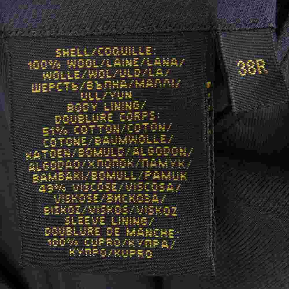 RRL ダブルアールエル イタリア製 3B ウール 総裏 テーラード ジャケット グレー系 38R【中古】