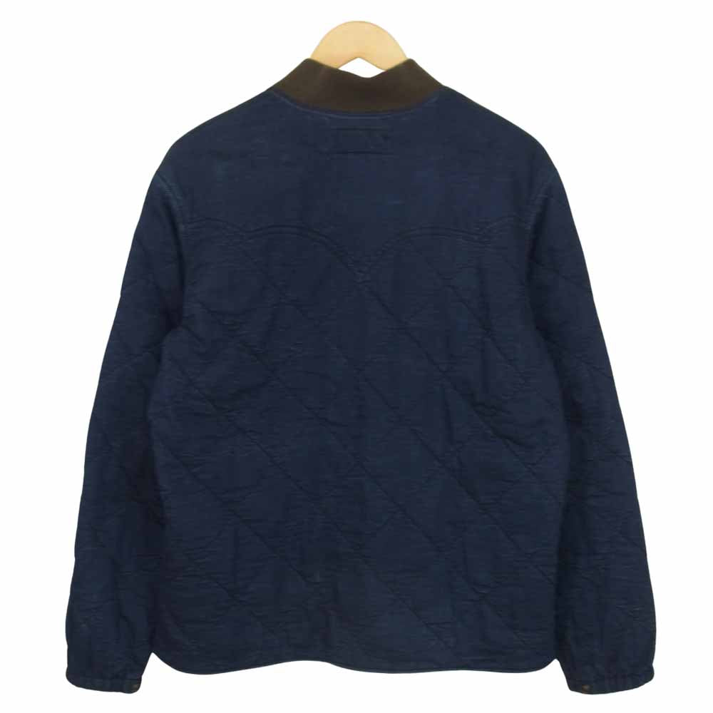 RRL ダブルアールエル 国内正規品 QUILTED RANCHER JACKET インディゴ キルティング ネイティブ ランチャー ジャケット ネイビー系 M【中古】