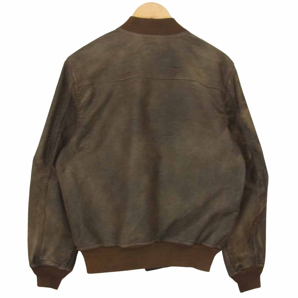 RRL ダブルアールエル 国内正規品 cotton flight jacket ヴィンテージ加工 コットン ピケ フライト ジャケット ブラウン系 M【中古】