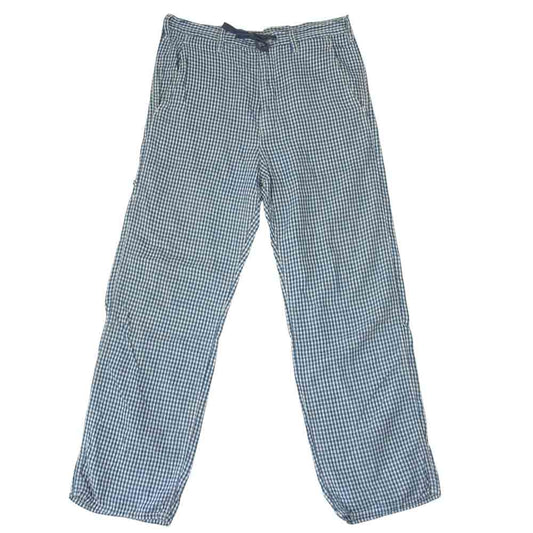HYSTERIC GLAMOUR ヒステリックグラマー 0262AP12 リネン ギンガム チェック パンツ ブルー系 S【中古】