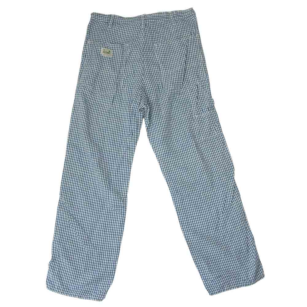 HYSTERIC GLAMOUR ヒステリックグラマー 0262AP12 リネン ギンガム チェック パンツ ブルー系 S【中古】