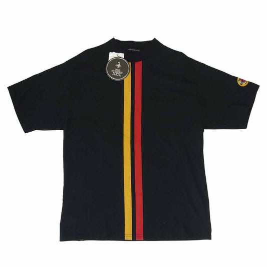 HYSTERIC GLAMOUR ヒステリックグラマー 06193CT03  モックネック 半袖 ライン Tシャツ ブラック系 L【中古】