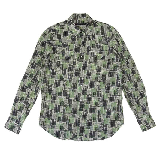 HYSTERIC GLAMOUR ヒステリックグラマー 06191AH03 総柄 ウエスタン シャツ グリーン系 M【中古】