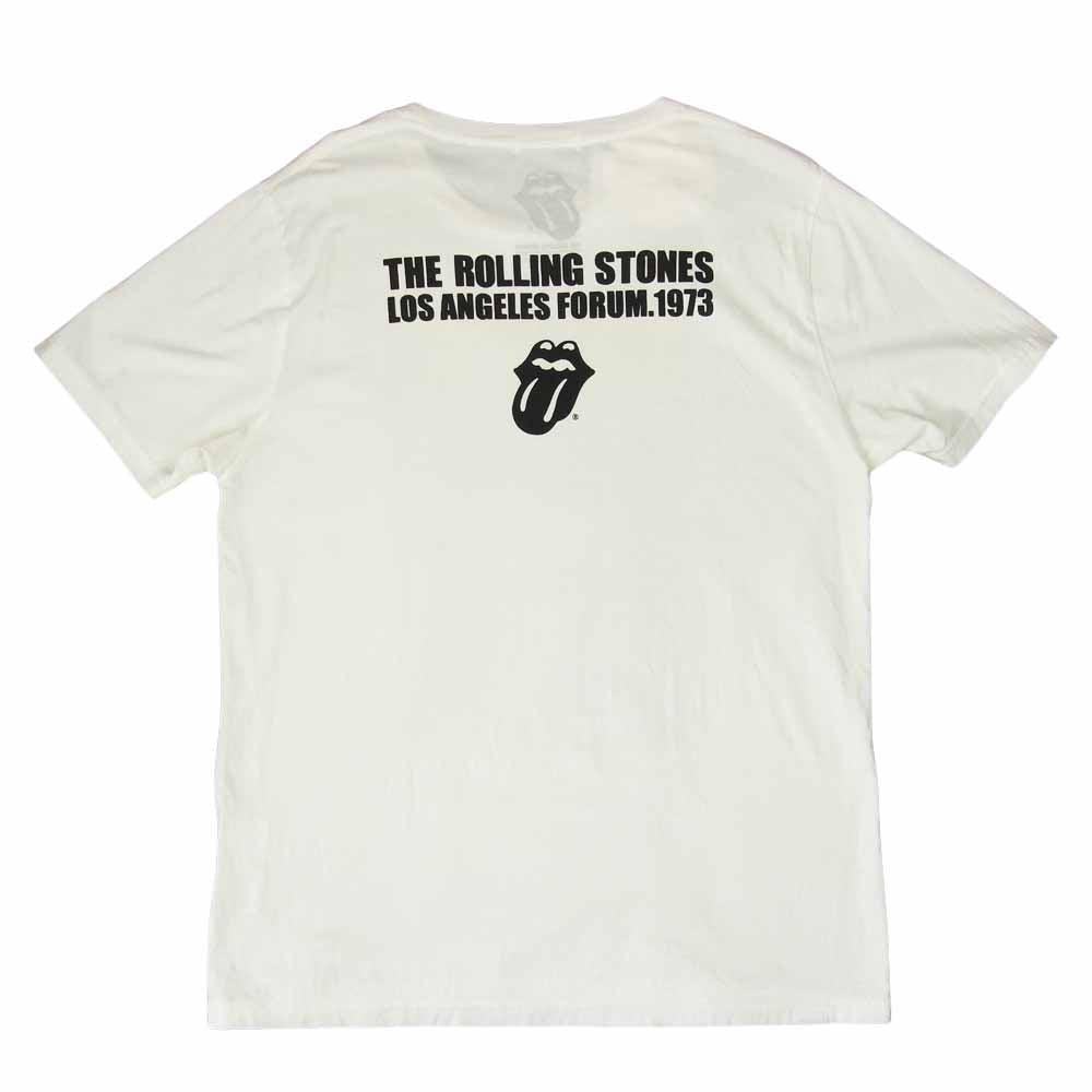 HYSTERIC GLAMOUR ヒステリックグラマー 0661CT13 ローリングストーンズ ミックジャガー 半袖 Tシャツ ホワイト系 L【中古】