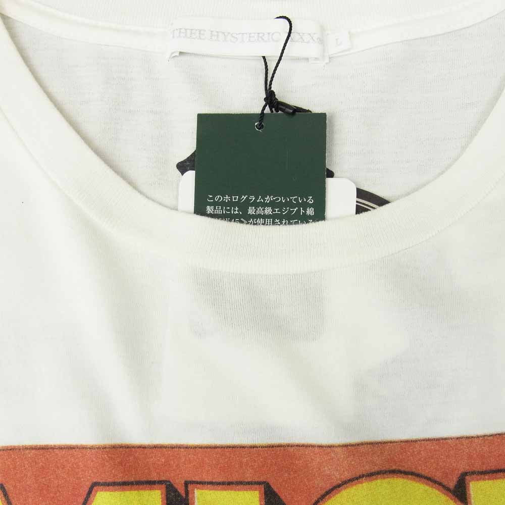 HYSTERIC GLAMOUR ヒステリックグラマー 0661CT13 ローリングストーンズ ミックジャガー 半袖 Tシャツ ホワイト系 L【中古】