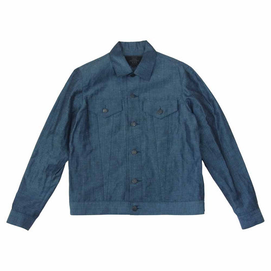 HYSTERIC GLAMOUR ヒステリックグラマー 06182AB01 デニム リネン ジャケット インディゴブルー系 M【美品】【中古】